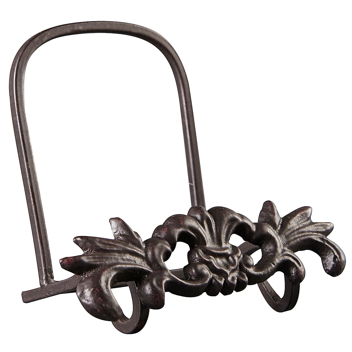 Free Shipping New 1 X Cast Iron Metal Motif Plate Art Holder Stand Display 