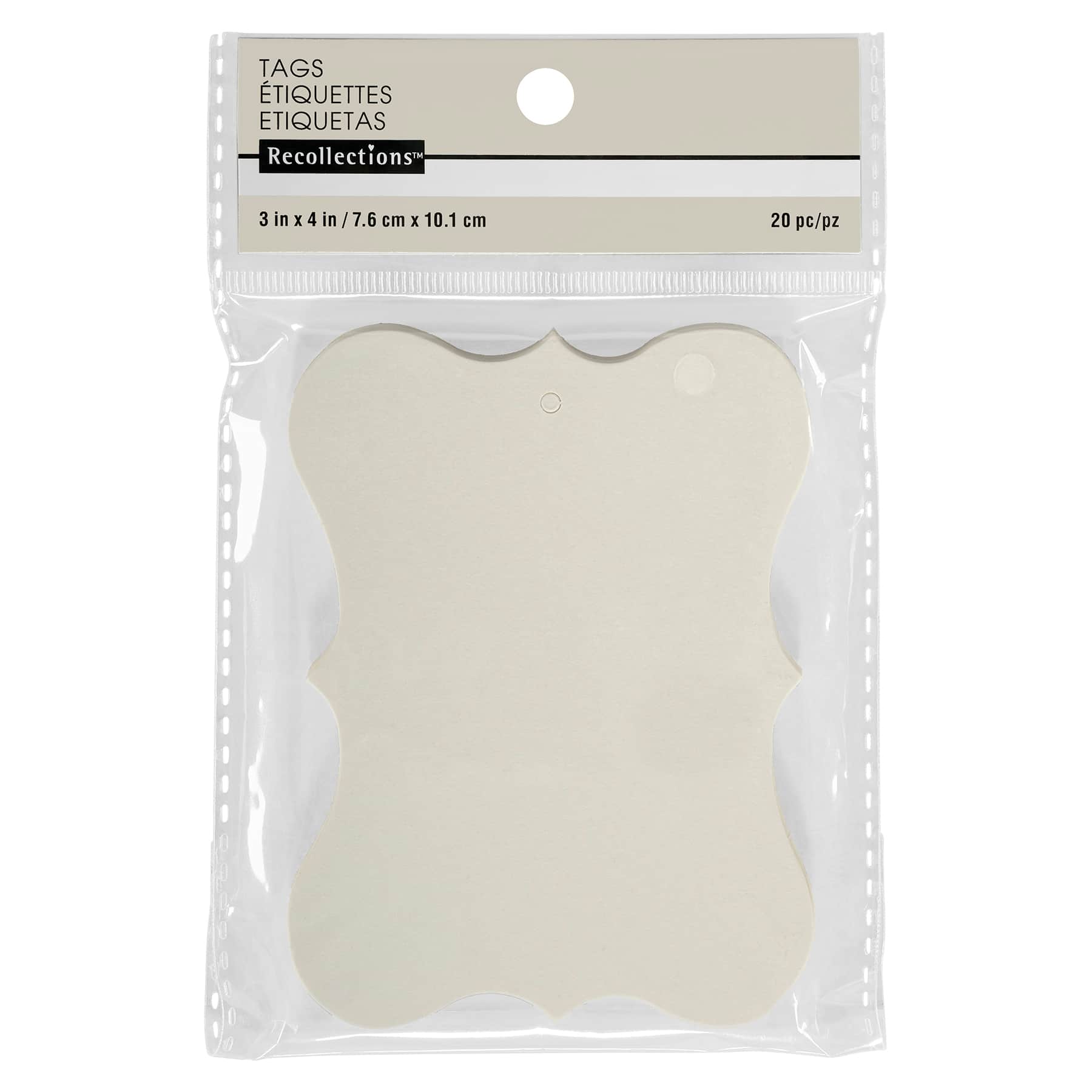 12 Packs: 20 ct. (240 total) Ivory Tags by Recollections&#x2122;