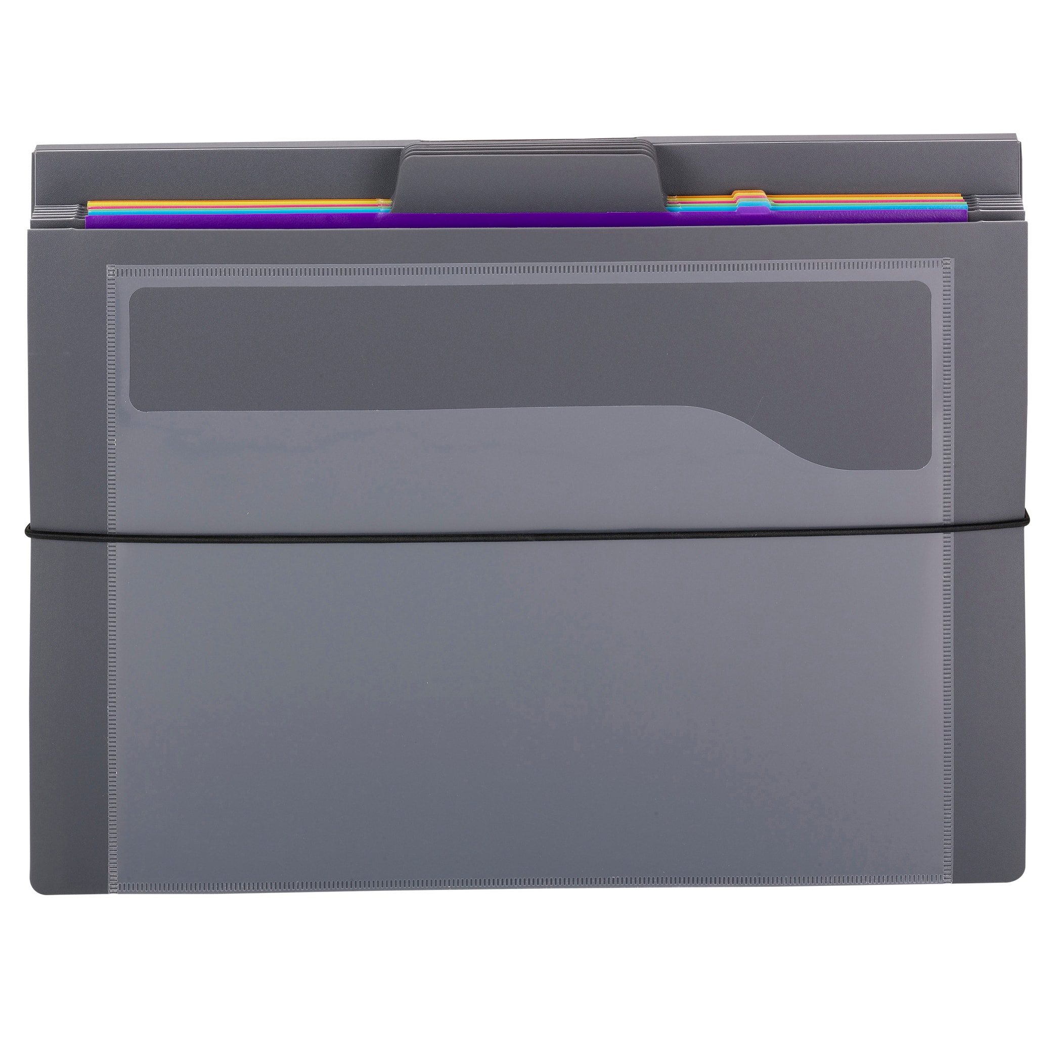 Smead® Cascading Wall Organizer, Gray with 6 Bright Pockets