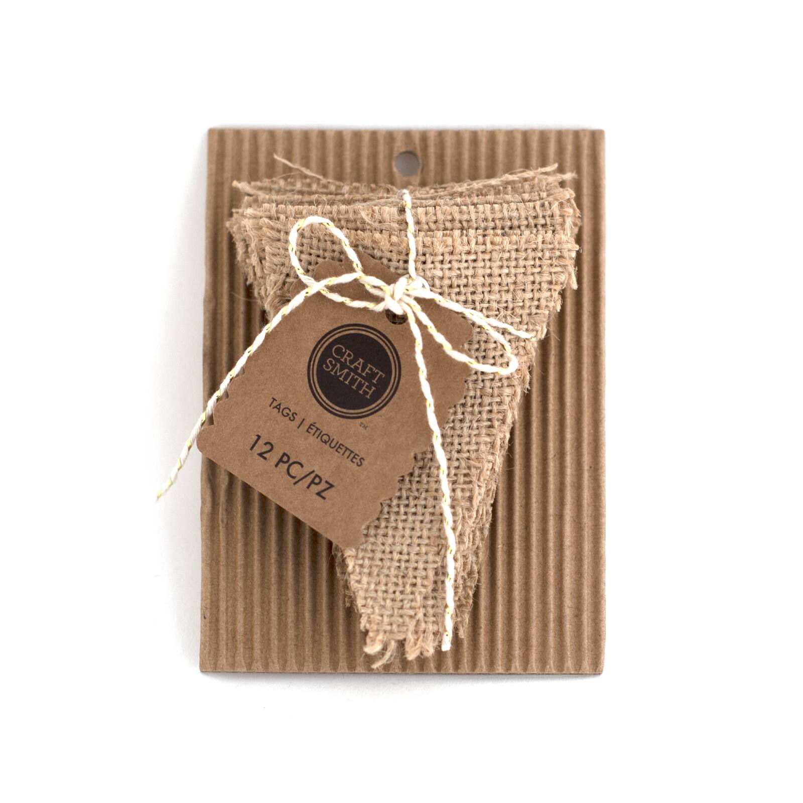 Buy the Craft Smith™ Triangle Burlap Tags at Michaels