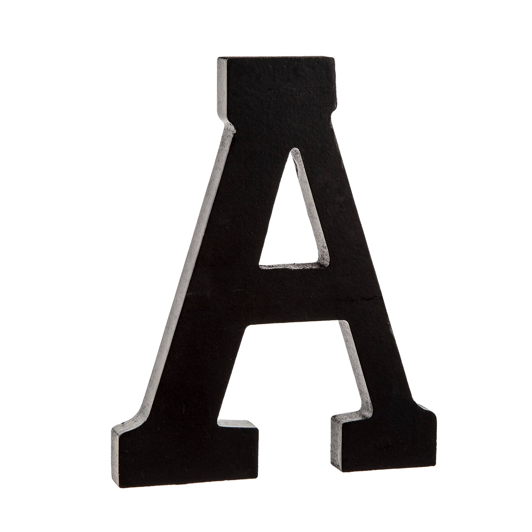 Shop for the 7"" Black Wooden Letter by ArtMinds® at Michaels