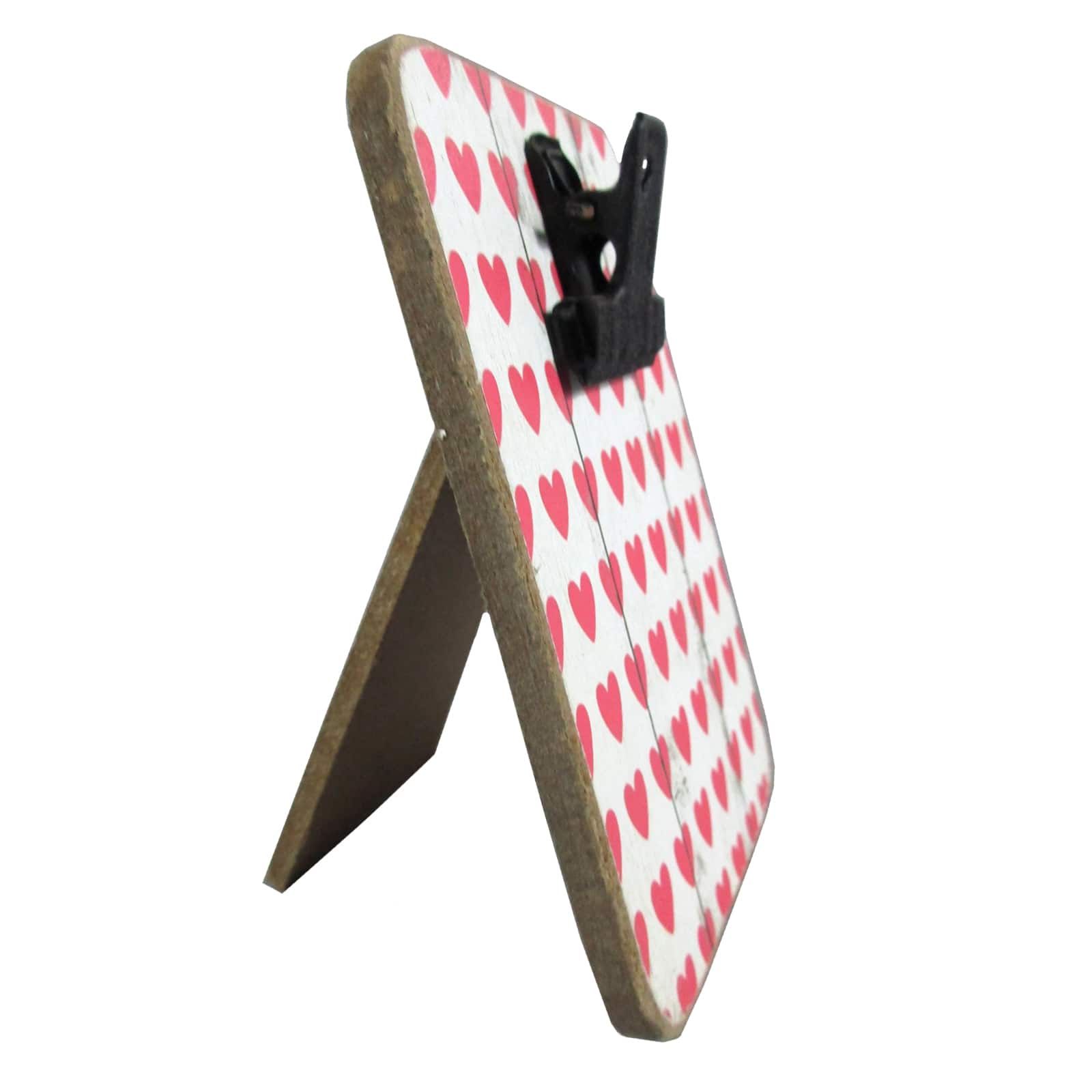 24 Pack: White with Pink Hearts Mini Clip Frame by Studio Décor®