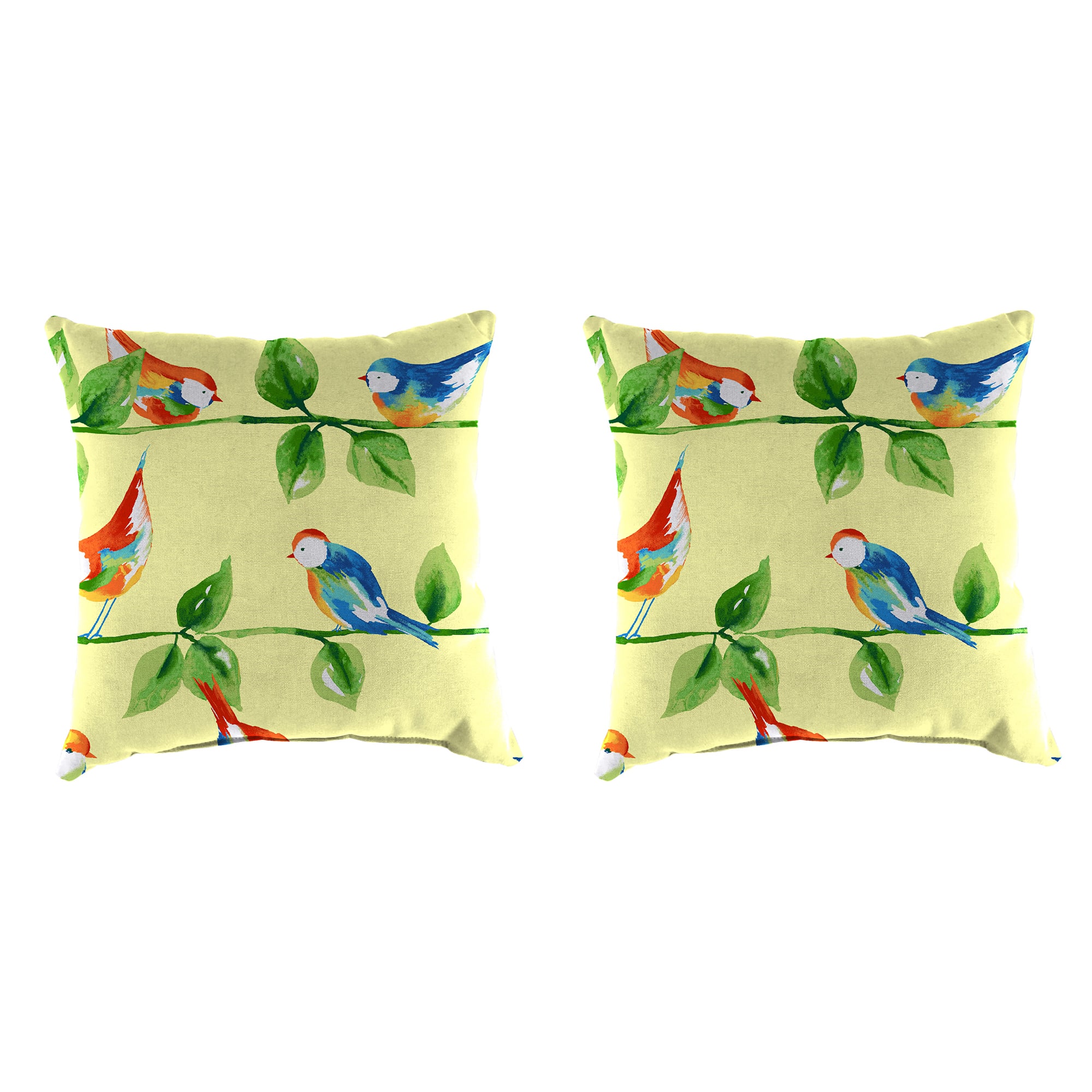 Jordan Manufacturing Set Of 2 Outdoor 16 Square Toss Pillows