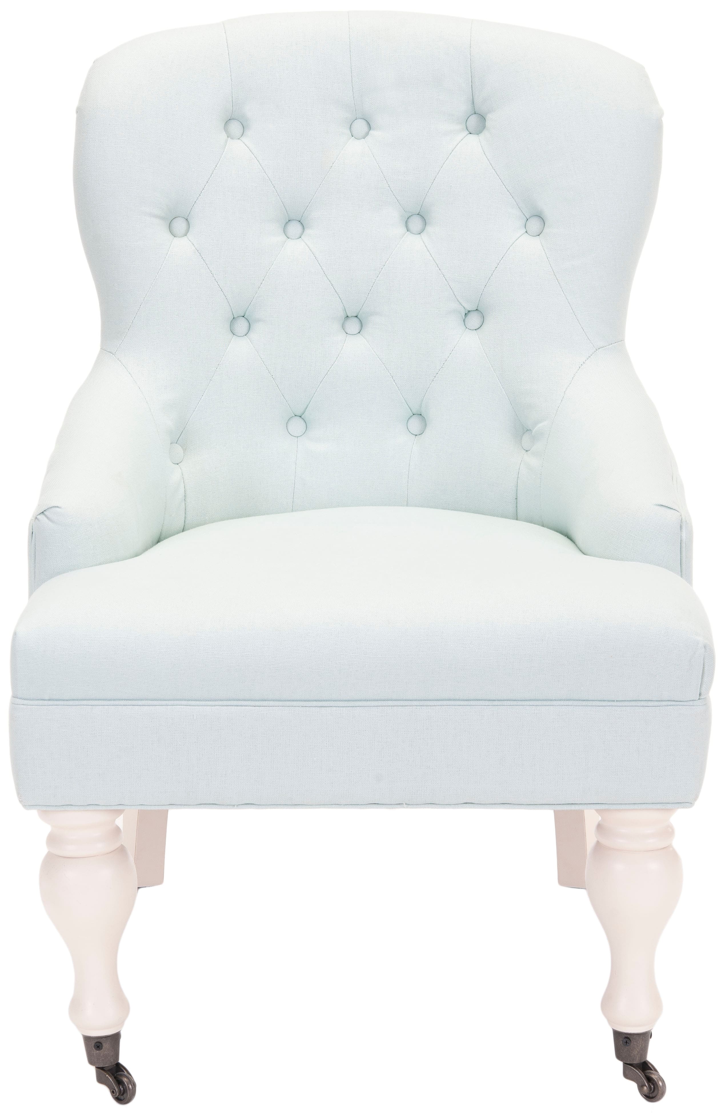 robin egg blue accent chair