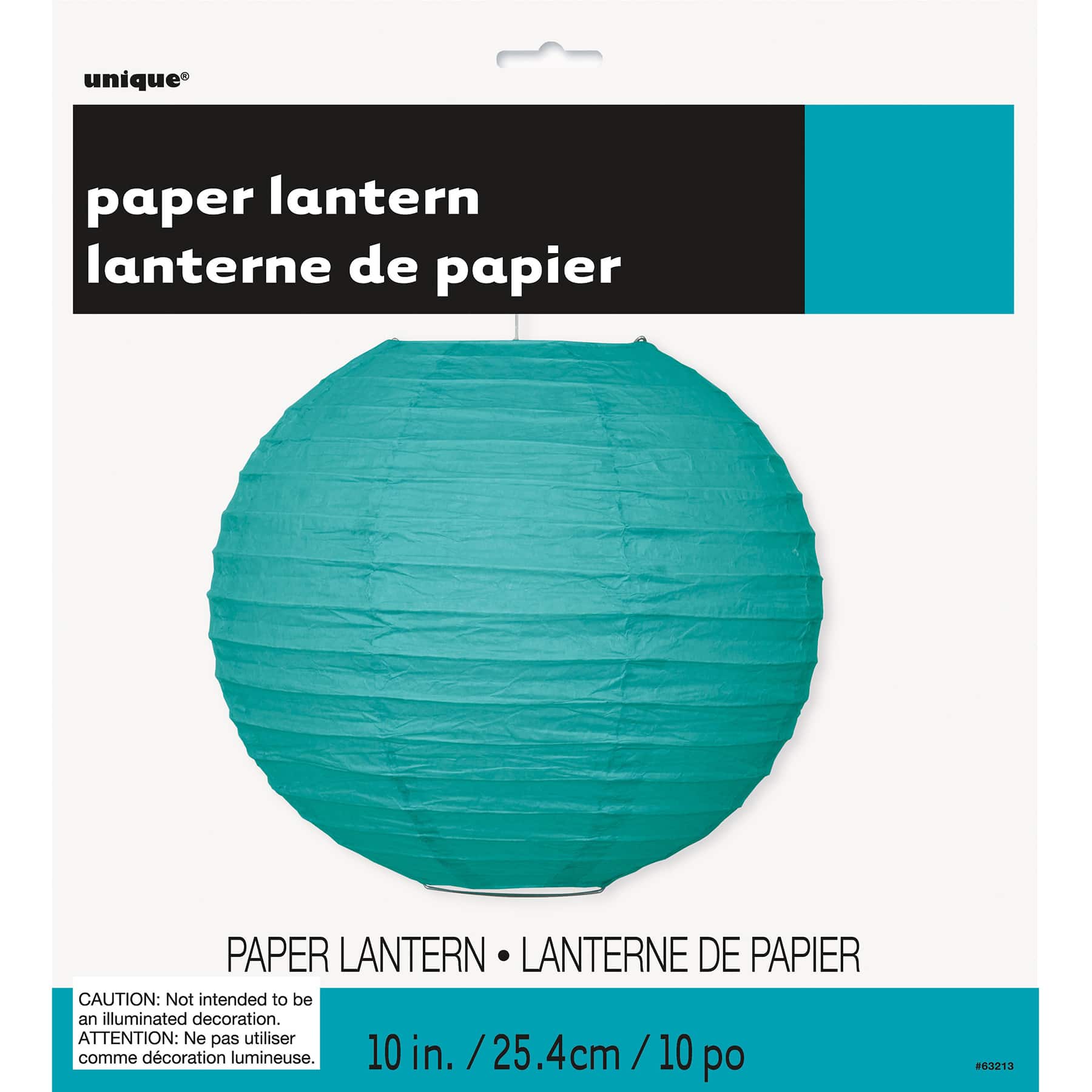 teal paper lanterns
