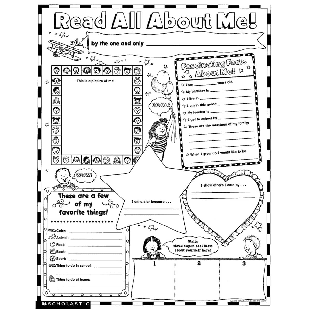 All About Me Poster Printable Templates