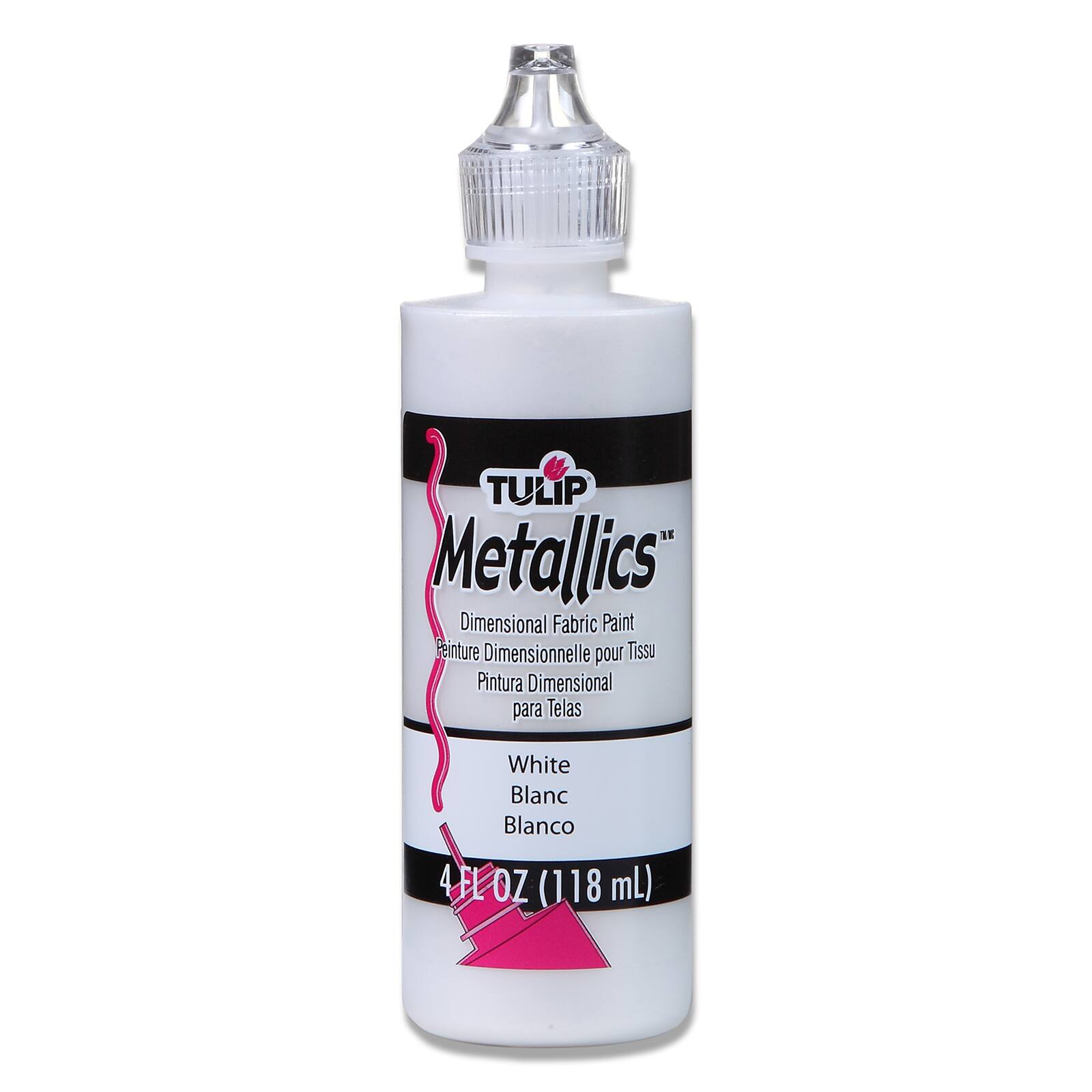 Tulip® Metallics™ Dimensional Fabric Paint, White