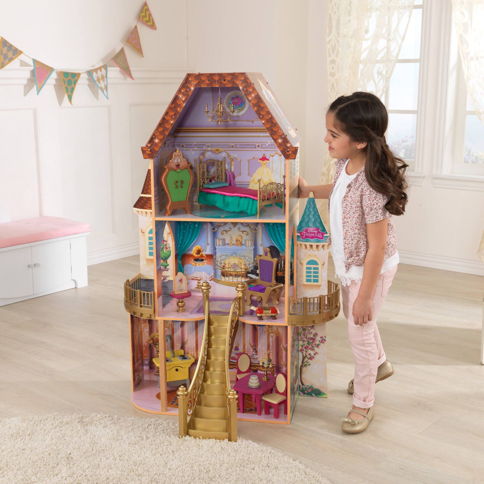 KidKraft Disney&#xAE; Princess Belle Enchanted Dollhouse