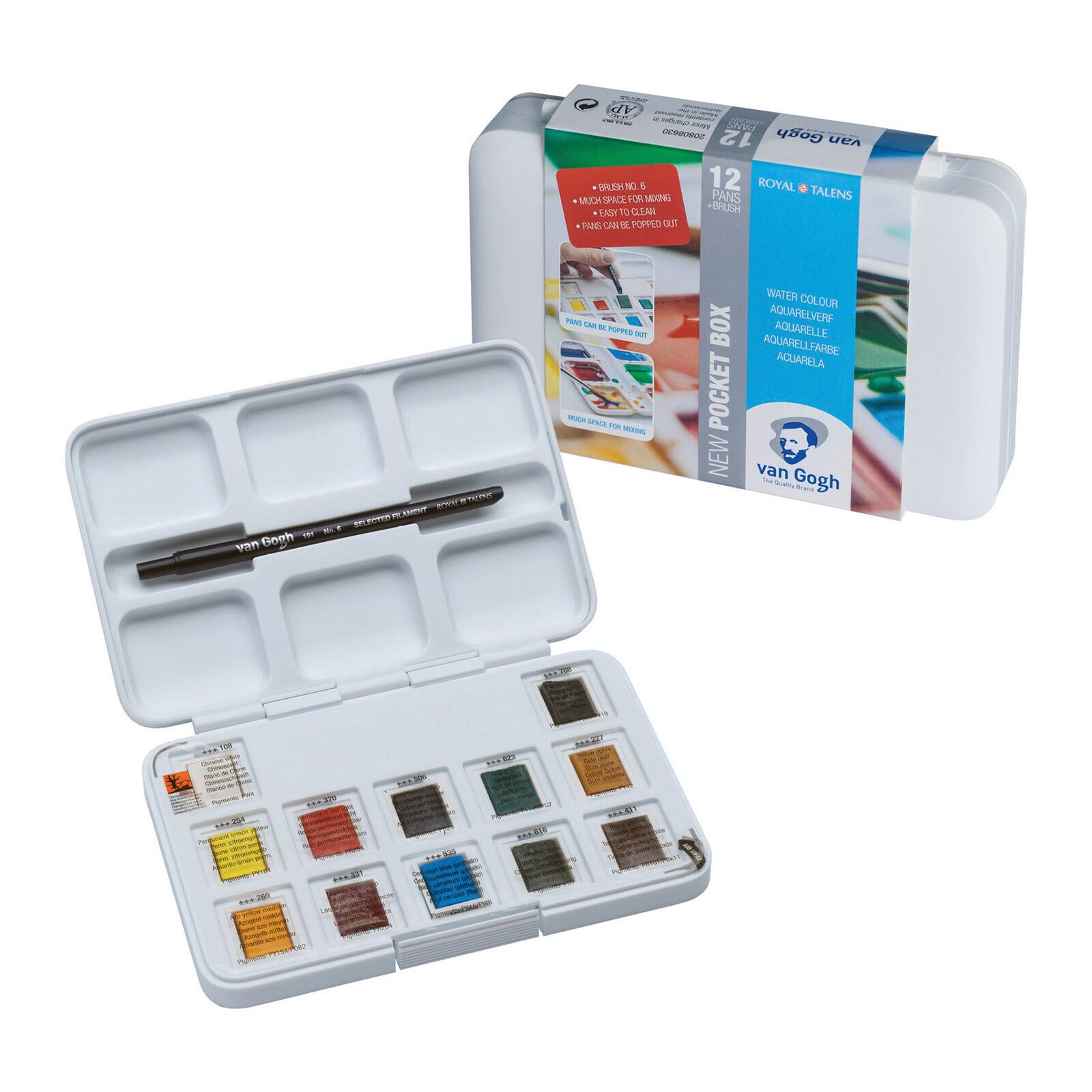 Royal Talens Van Gogh Watercolor Pocket Box Set