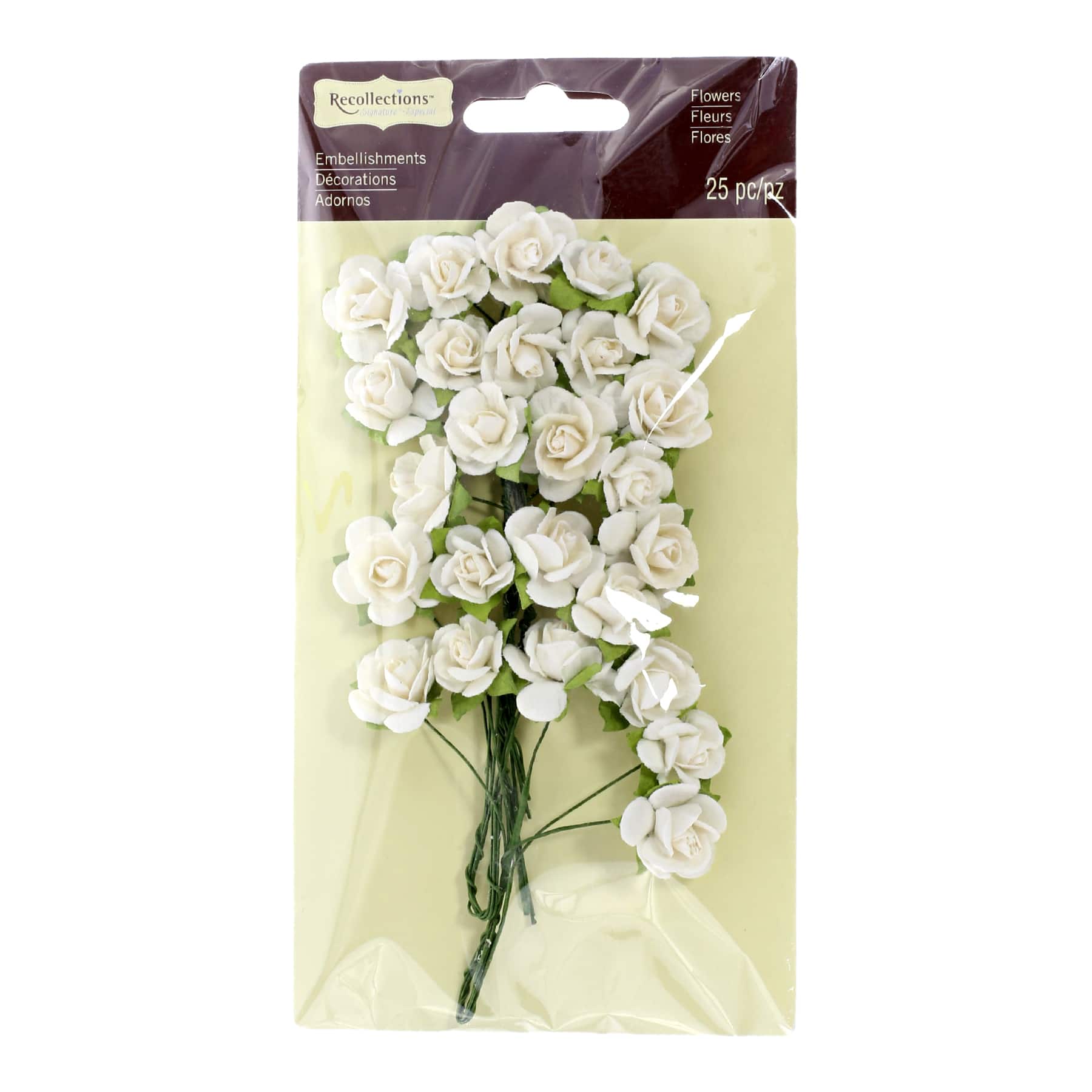 Recollections Mini Pearl Roses - 25 ct