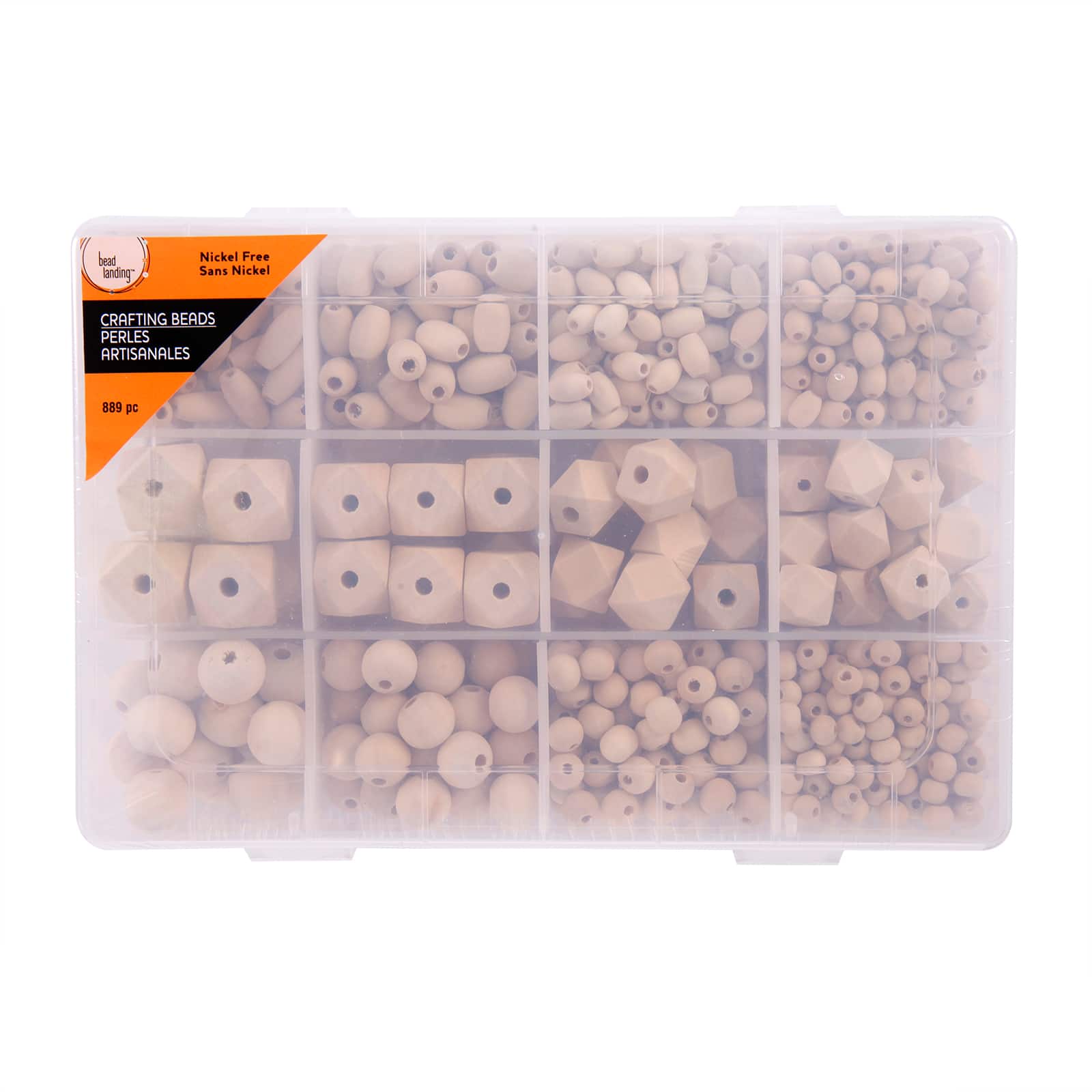 6 Pack: Craft Uncoated Mixed Wooden Beads by Bead Landing | Michaels