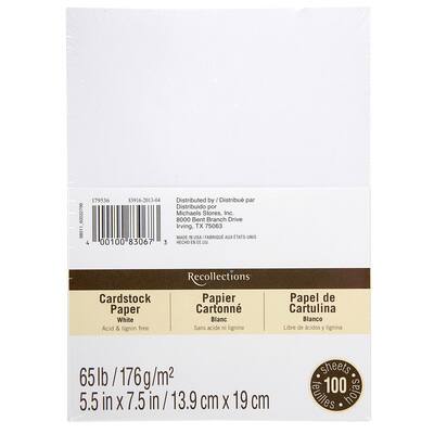 Recollections® Cardstock Paper Value Pack, 5.5"" x 7.5""