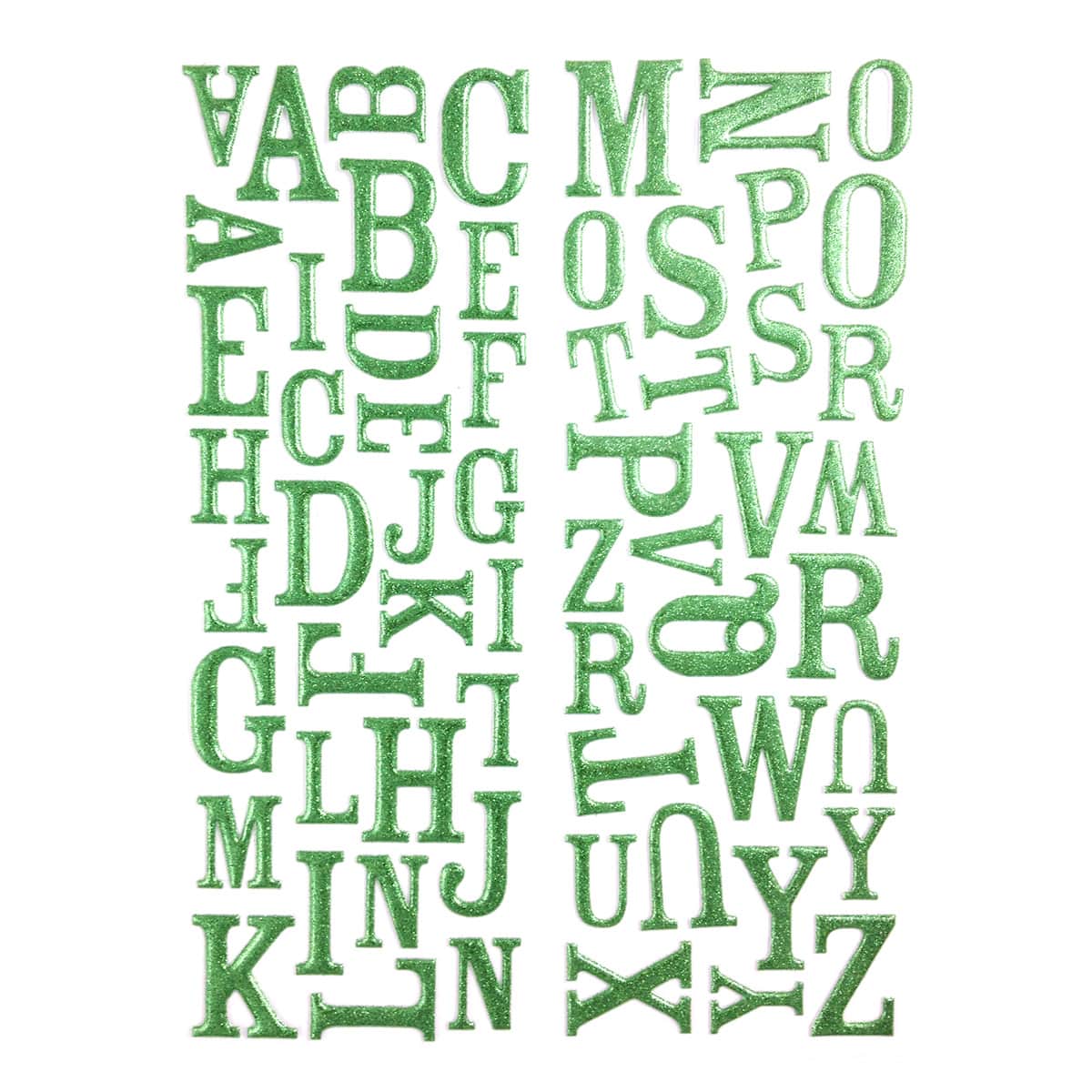 Momenta Puffy Glitter Alphabet Stickers