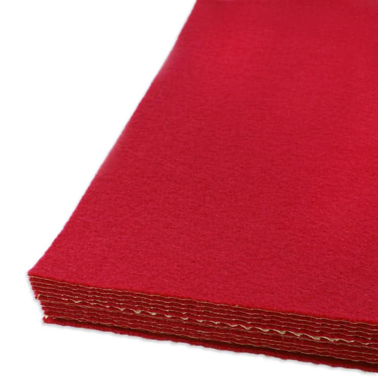 Felt in Red with Adhesive Backing - All About Fabrics