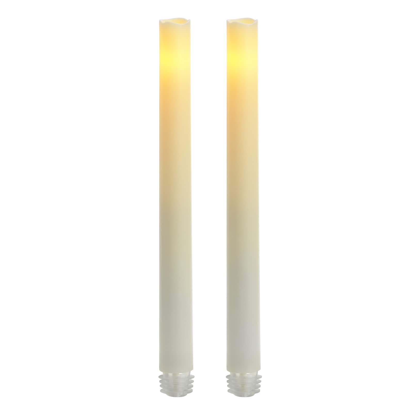 8 Packs: 2 ct. (16 total) 9" White LED Taper Candles with Timer by Ashland®