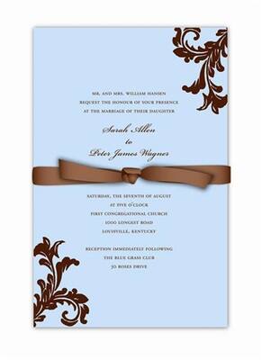 Gartner Studios® Blue and Brown Printable Invitations | Michaels