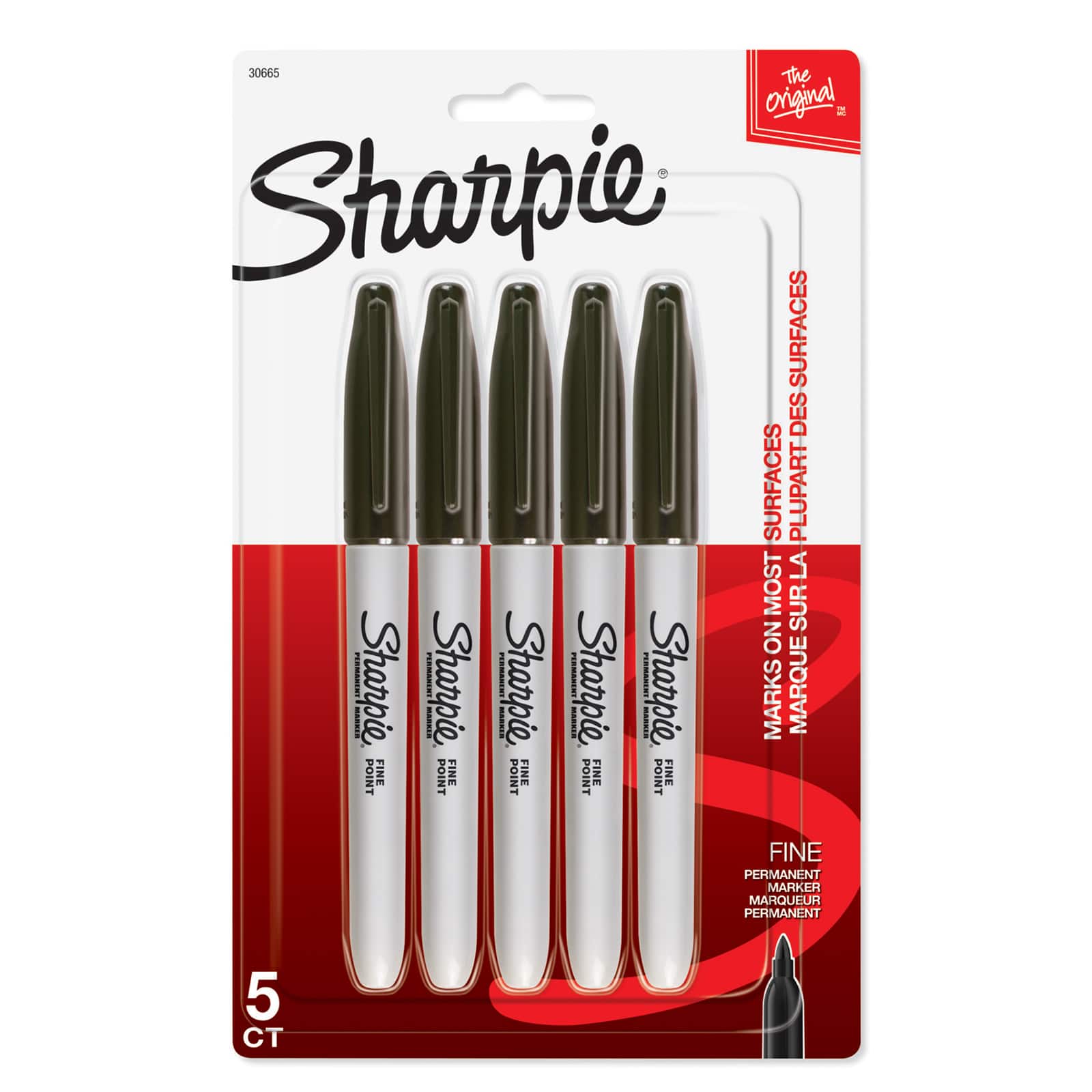 Sharpie Pen-style Permanent Marker - Fine Marker Point - Black