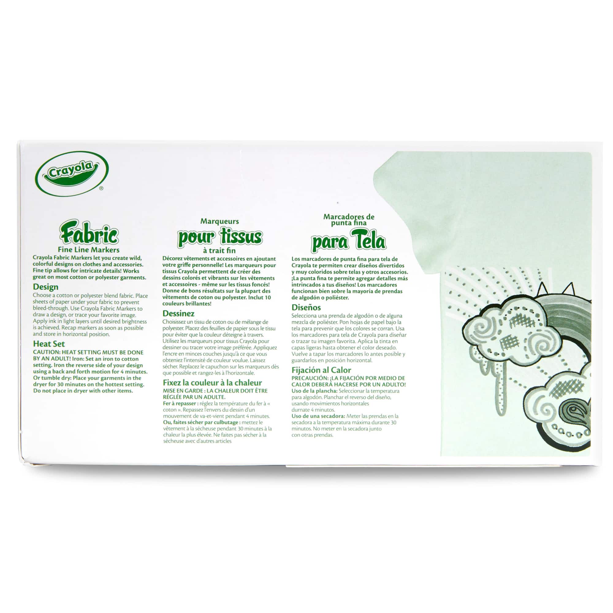 6 Packs: 80 ct. (480 total) Crayola® Fabric Markers