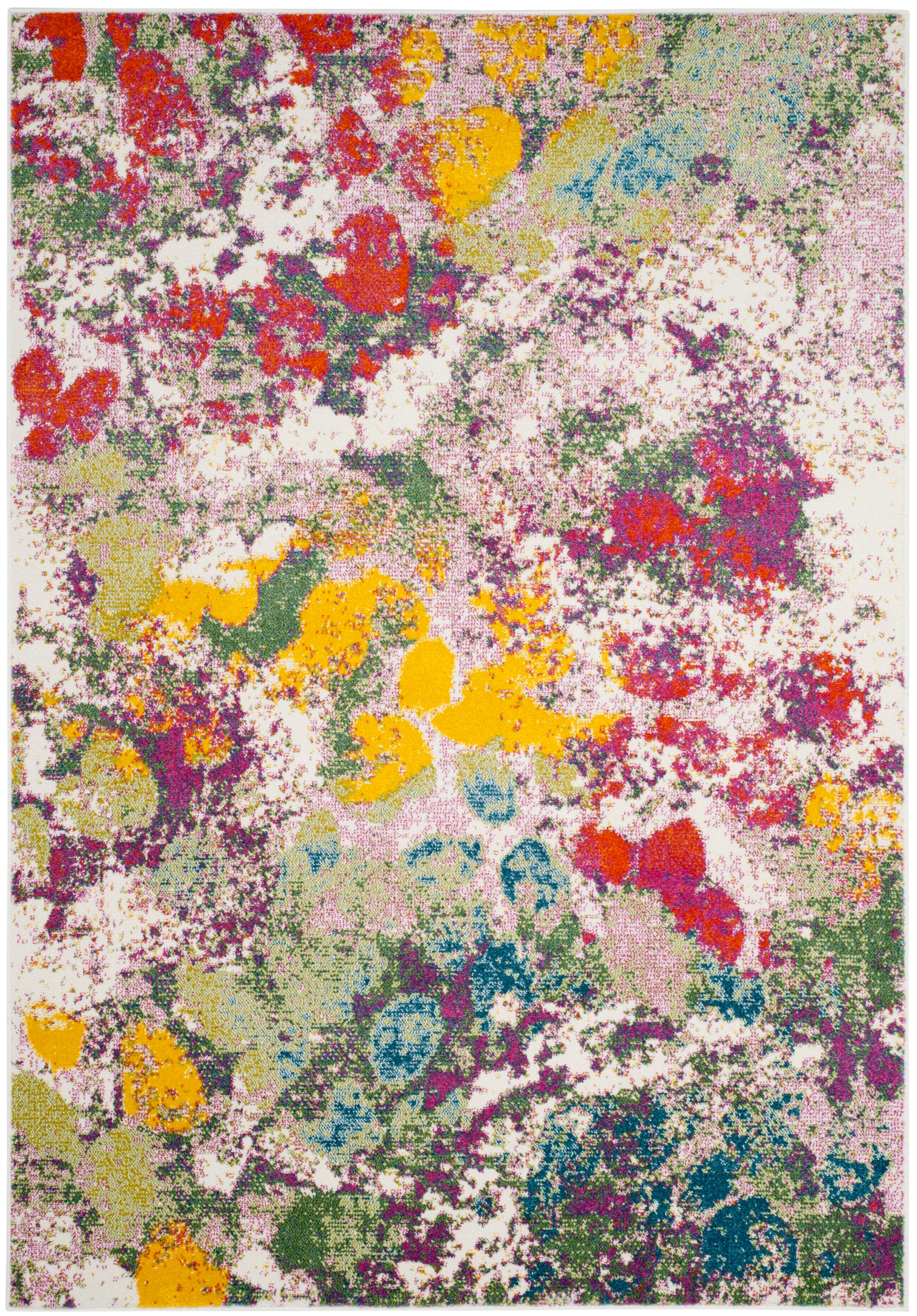 Water Color Contemporary 4&#x27; X 6&#x27; Area Rug