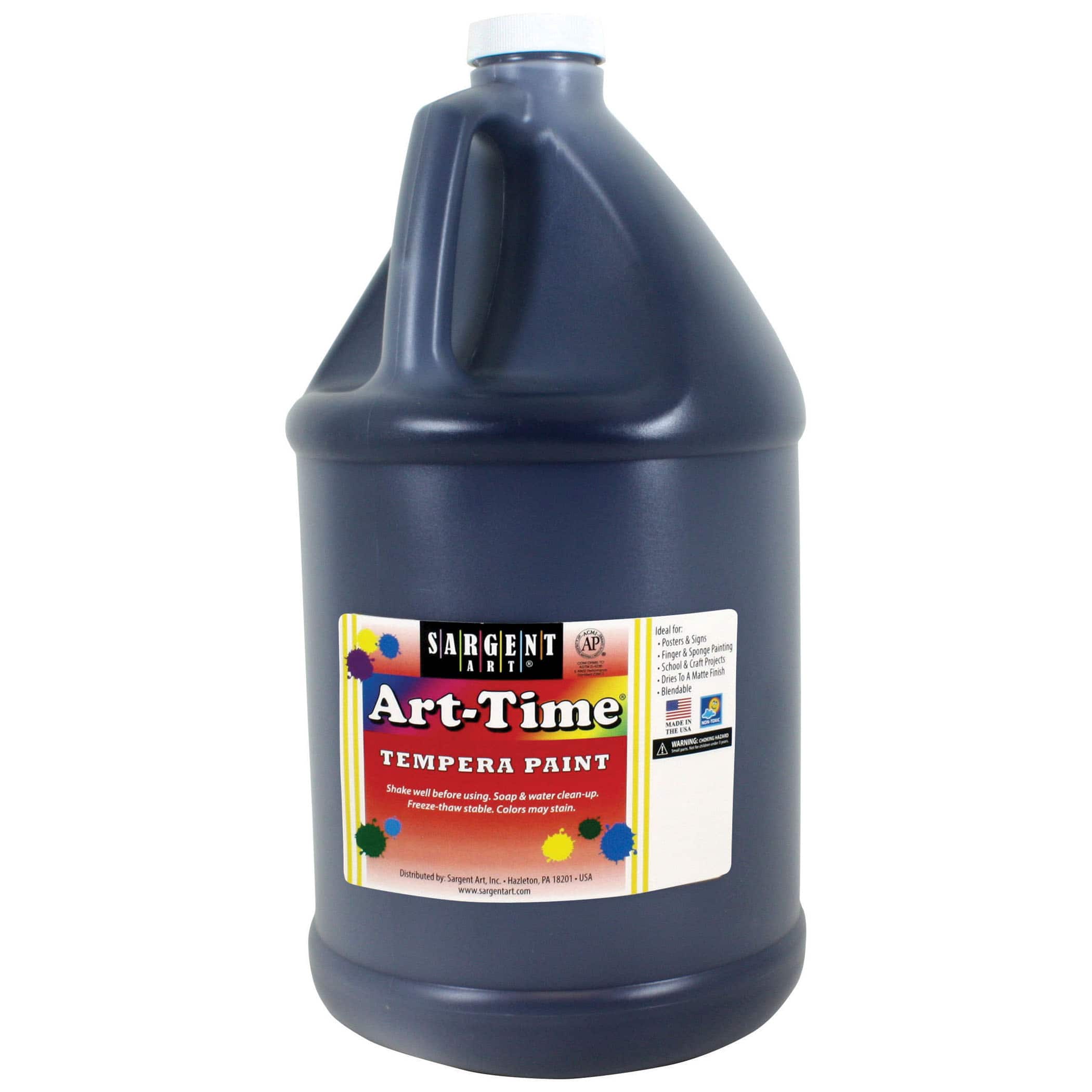 Sargent Art Art-Time Tempera Paint, Gallon in Black | 1 gal