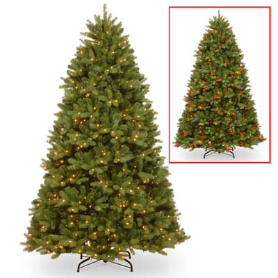 7.5 ft. Pre-lit Feel Real® Newberry™ Spruce Full Artificial Christmas ...