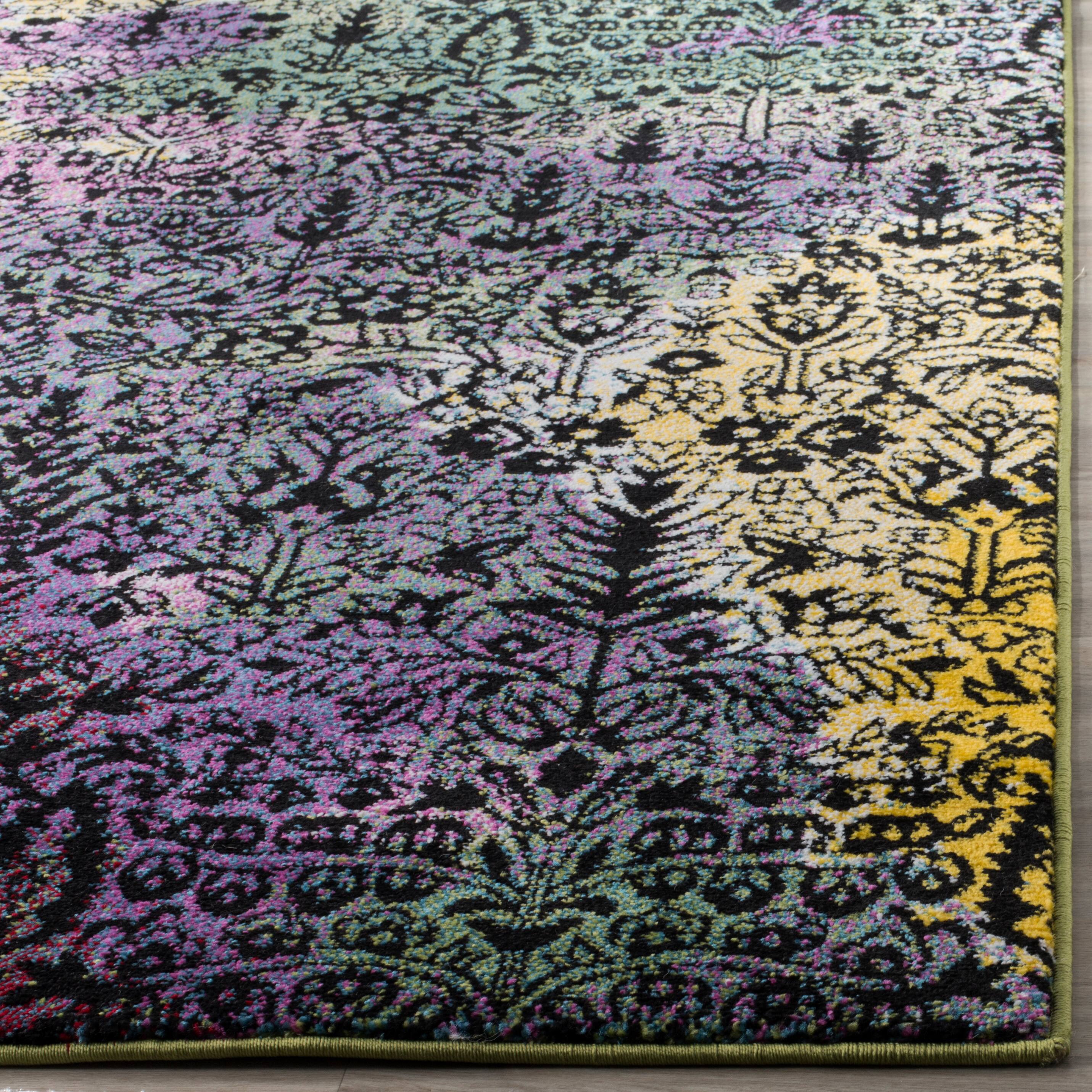 Water Color Boho Tribal 2&#x27;-2&#x22; X 8&#x27; Area Rug