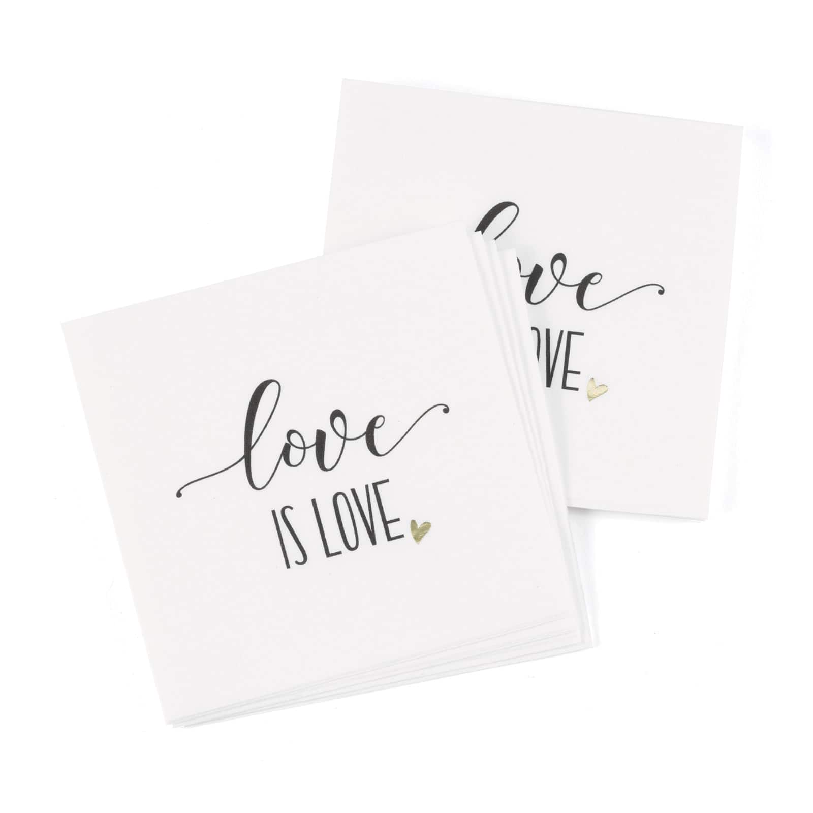 Hortense B. Hewitt Co. Love is Love Beverage Napkins