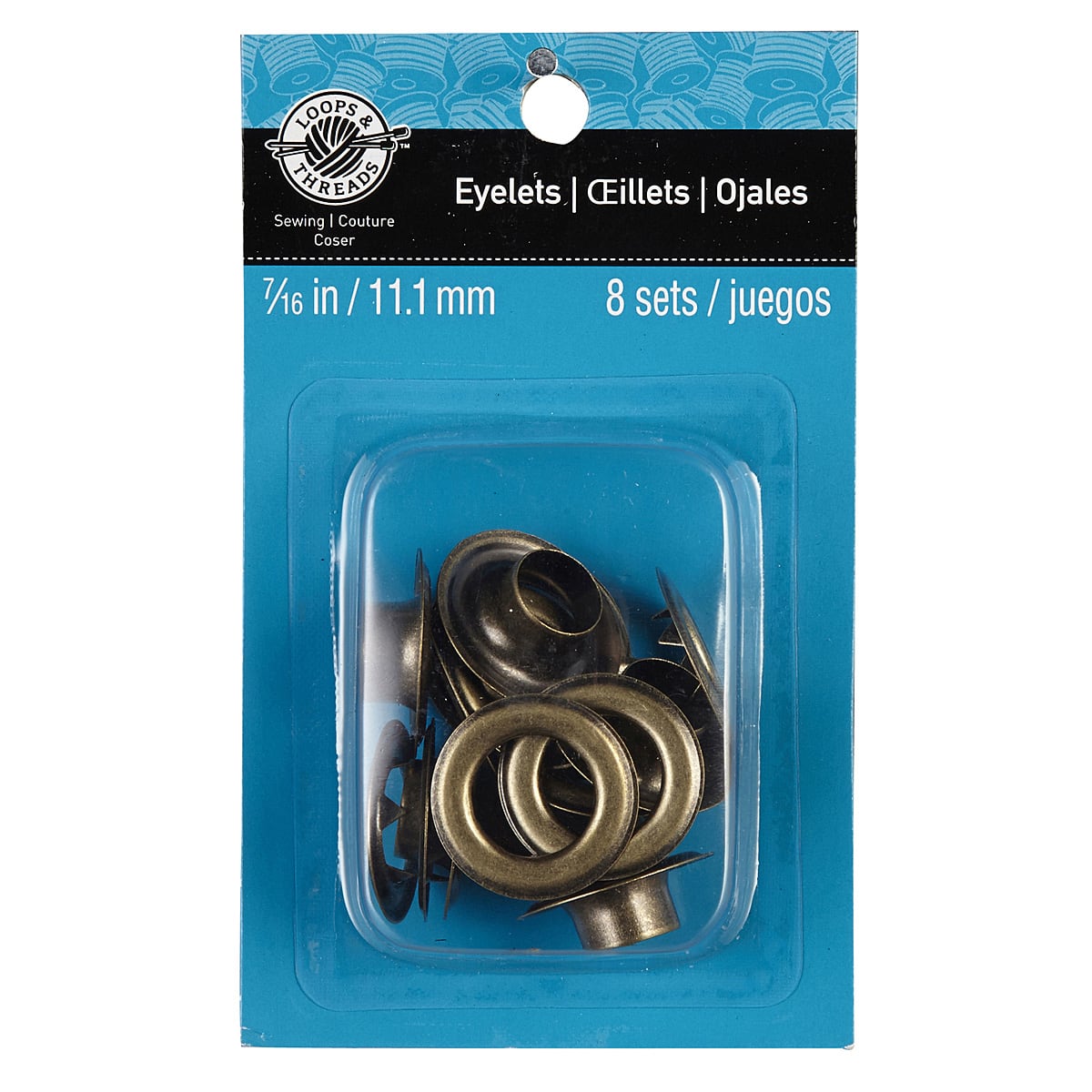 Loops & Threads™ Eyelets, 7/16"