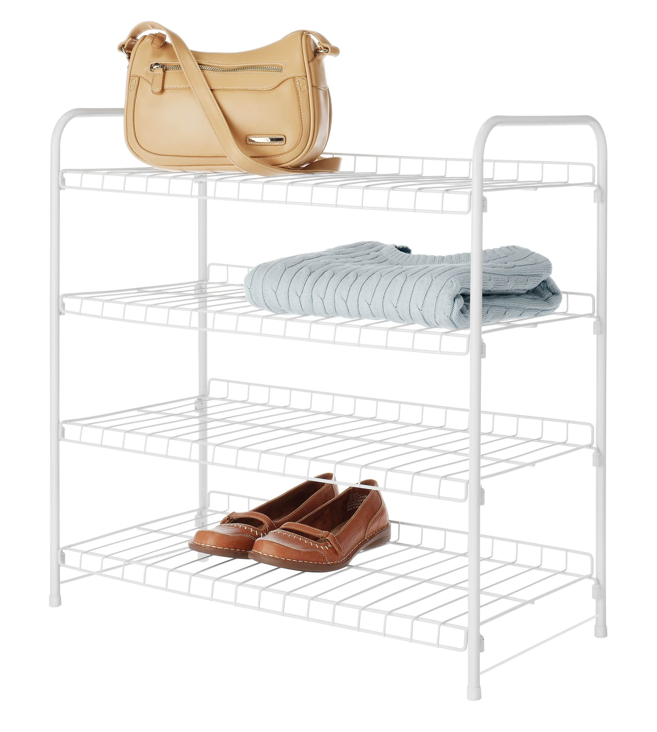 Whitmor 4 Tier Shelf Tower - Closet Storage Organizer