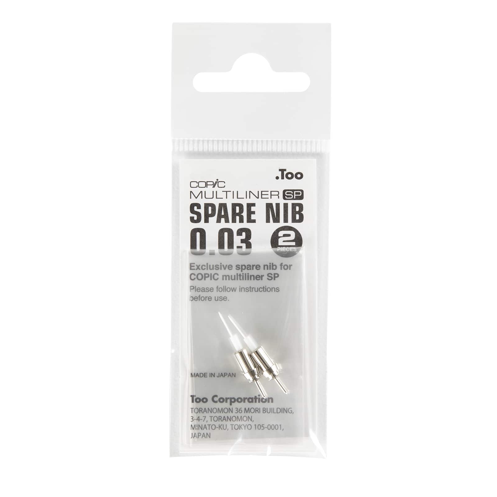 10 Packs: 2 ct. (20 total) Copic&#xAE; Multiliner SP Replacement Nib, 0.03mm
