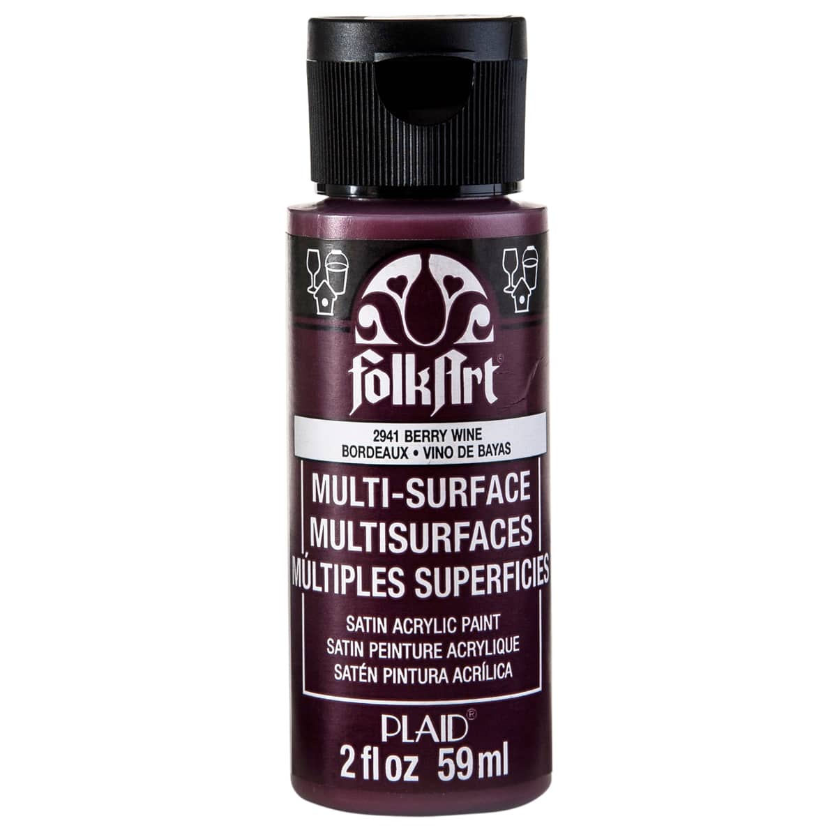 FolkArt&#xAE; Multi-Surface Satin Acrylic Paint, 2oz.