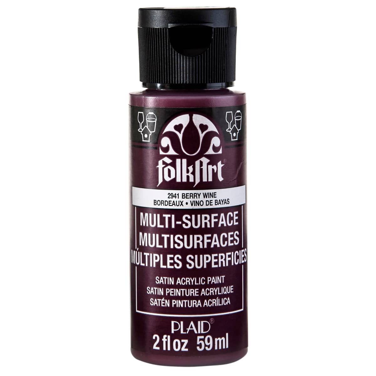 Peinture acrylique satinée multisurface FolkArt, 59 ml