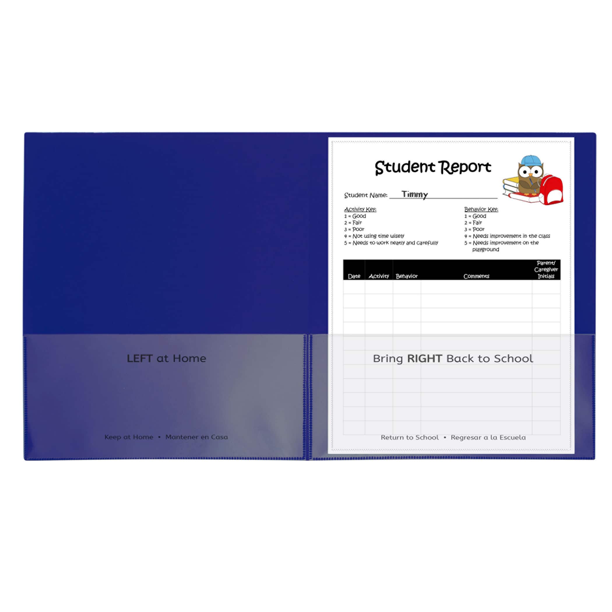 6 Packs: 25 ct. (150 total) C-Line&#xAE; Blue Classroom Connector&#x2122; School-To-Home Folders