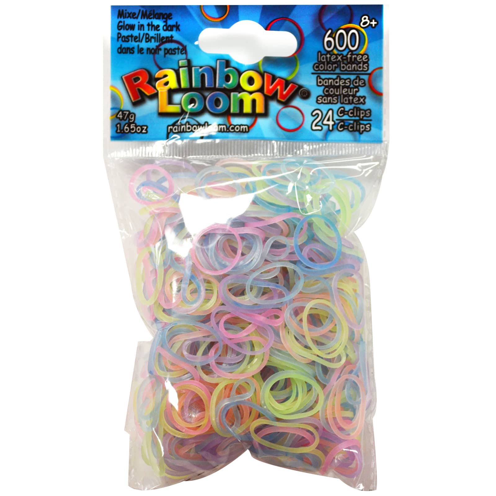 Shop for the Rainbow Loom® Glow-In-The-Dark Refill Bands, Pastel Mix at ...