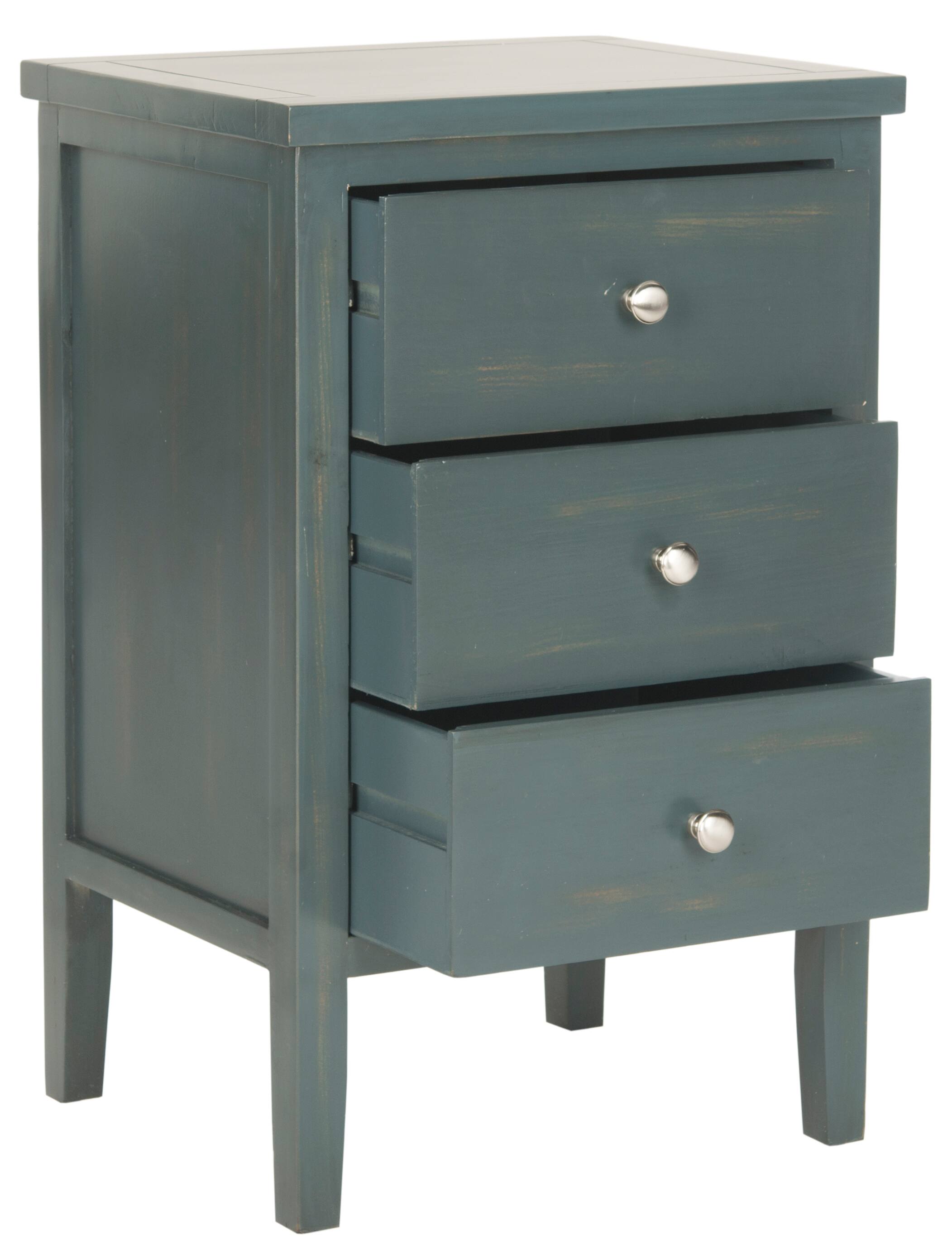 Deniz End Table in Dark Teal