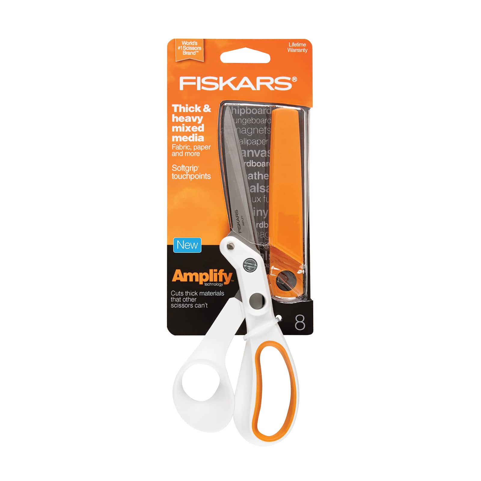 Fiskars Mixed Media 8” Scissors - Gray – Organic Fabric Company™