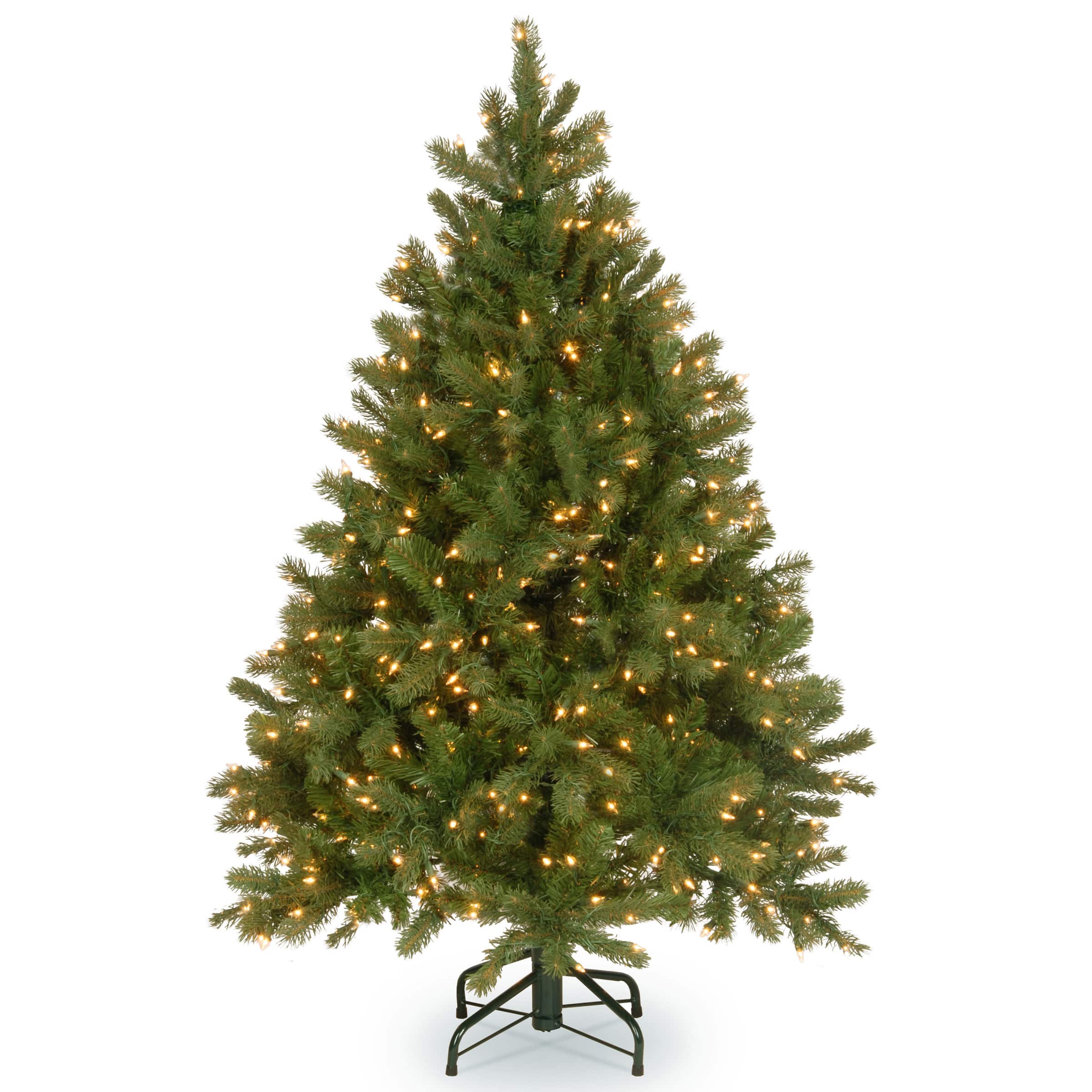 4.5 ft. Pre-lit Feel Real® Downswept Douglas Full Artificial Christmas Tree, Clear Lights