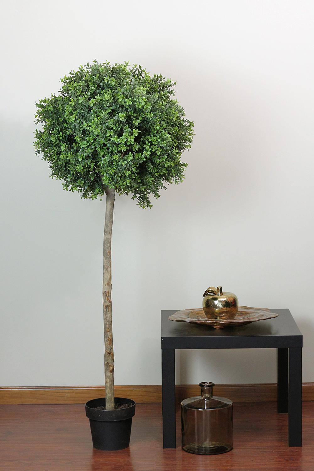 5ft Two Tone Green Artificial Murraya Ball Potted Topiary