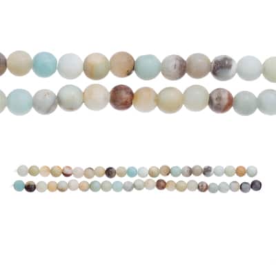 Matte Amazonite Round Beads, 6mm by Bead Landing™ image