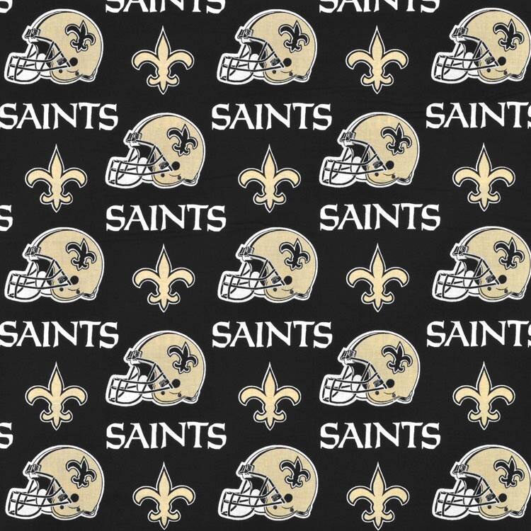 NFL New Orleans Saints Cotton Fabric, per Yard