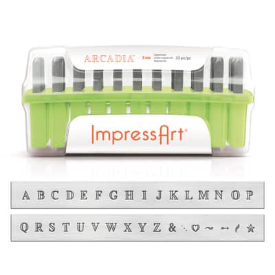 Impress Art® Arcadia™ Letter Stamps, Uppercase