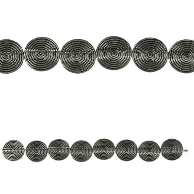 Silver Plated Metal Flat Lentil Beads, 15mm by Bead Landing™ image