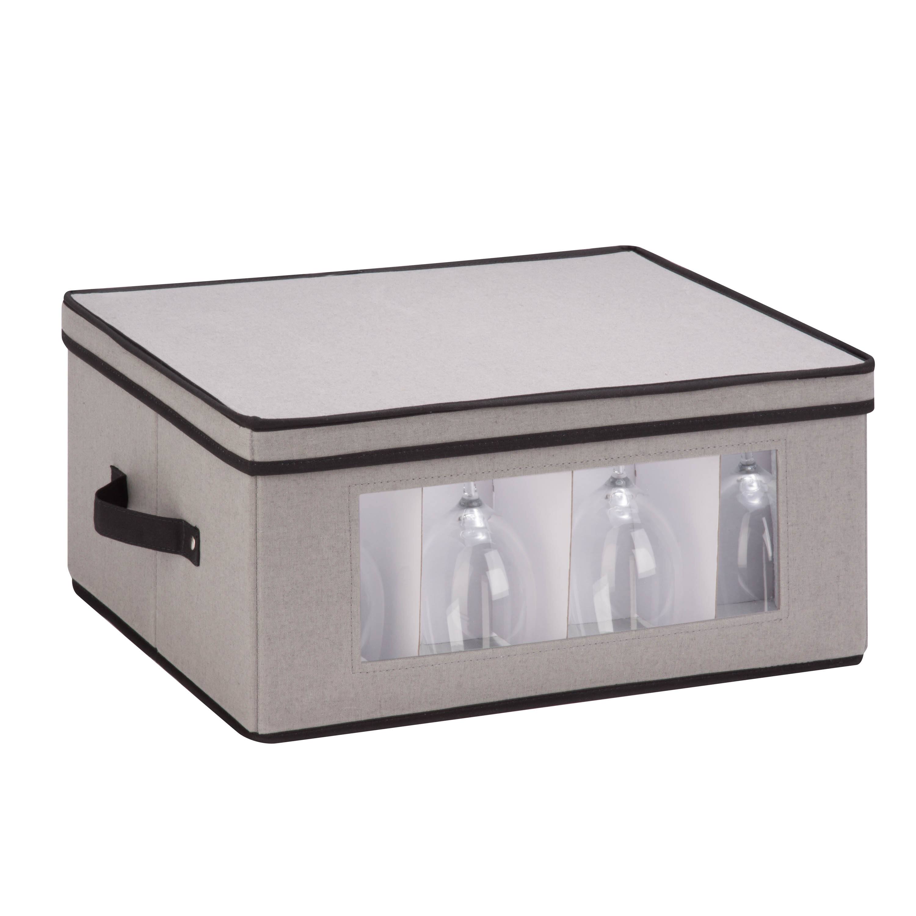 Honey Can Do Gray Large Window Storage Chest