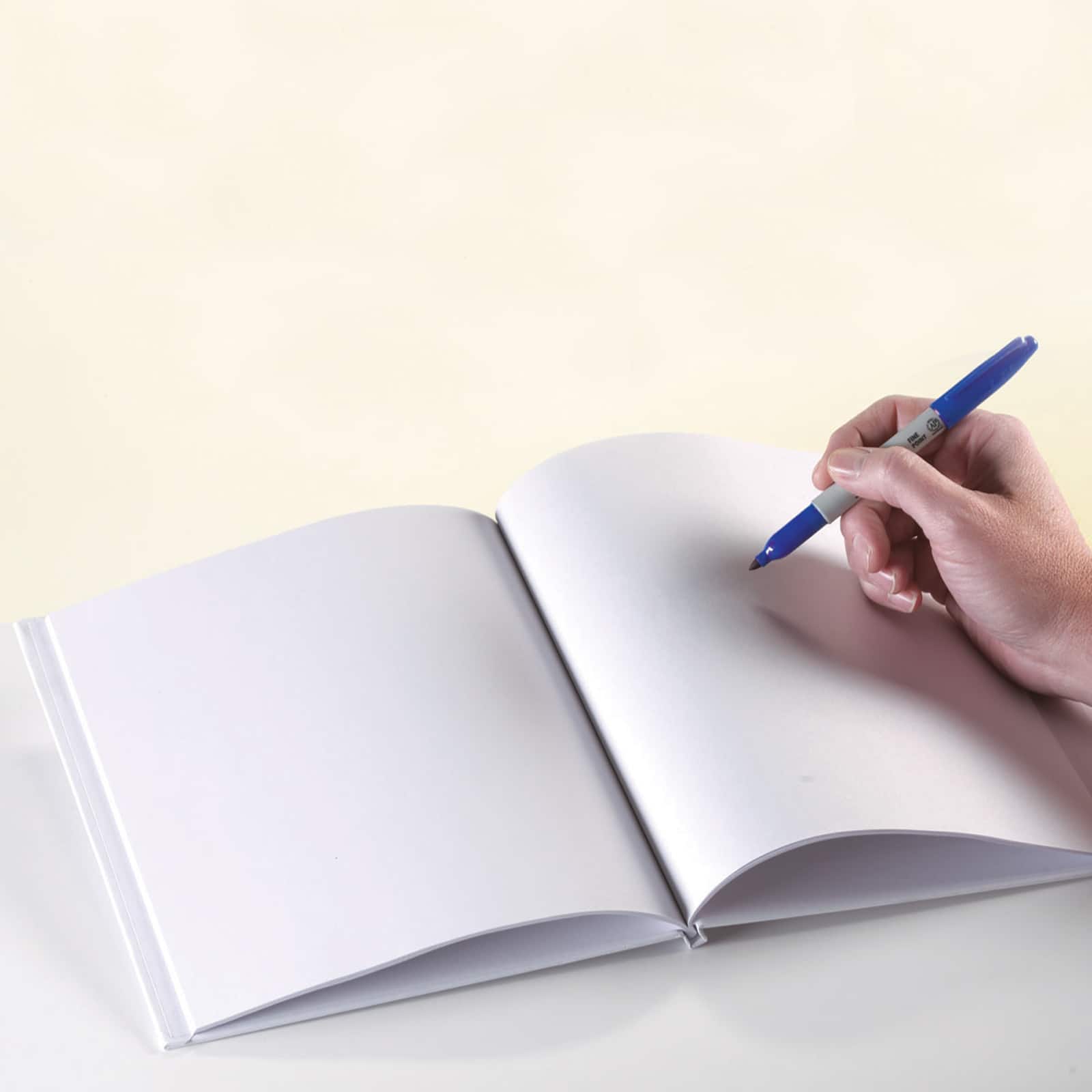 White Hardcover Blank Book, 6 Count