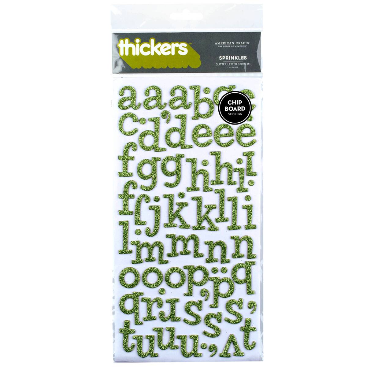 Thickers™ Sparkle Glitter Alphabet Stickers