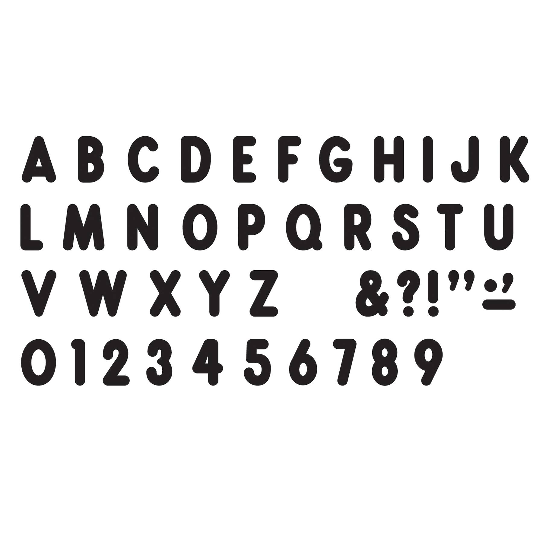 Trend Enterprises Black 7" Billboard Uppercase (EN/SP) Ready Letters®