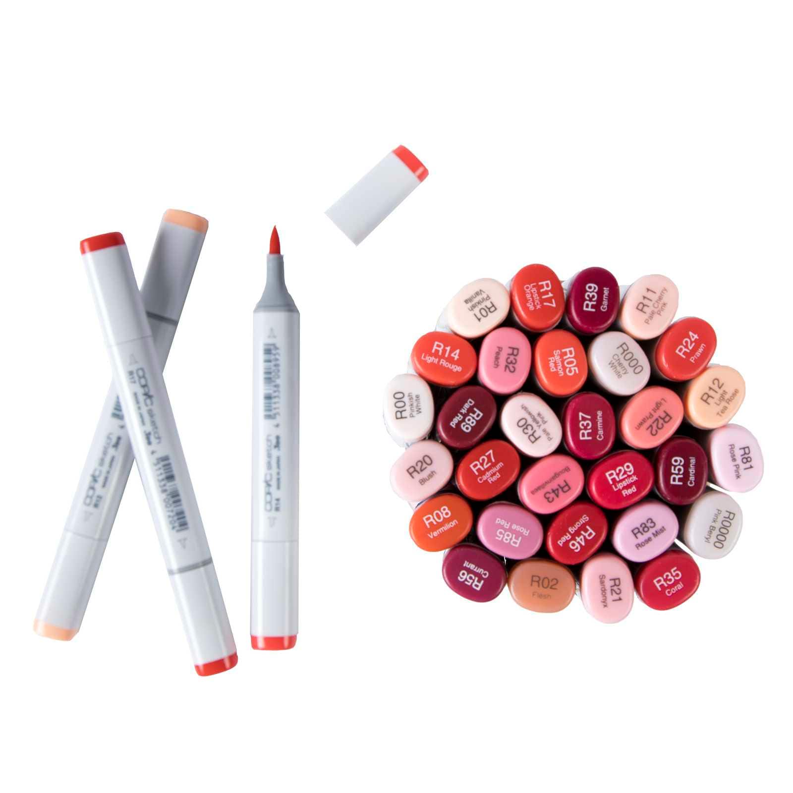 Copic Marker S R85-Various Sketch Rose Red