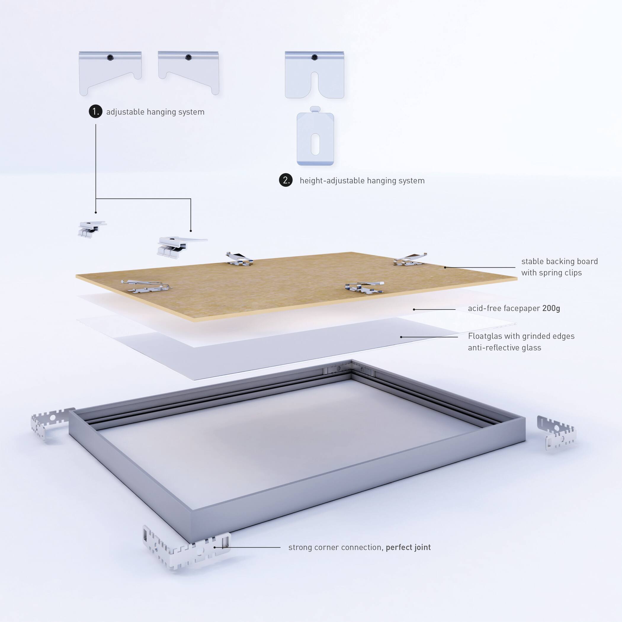 Nielsen&#xAE; Alpha Brushed Gold Aluminum Frame