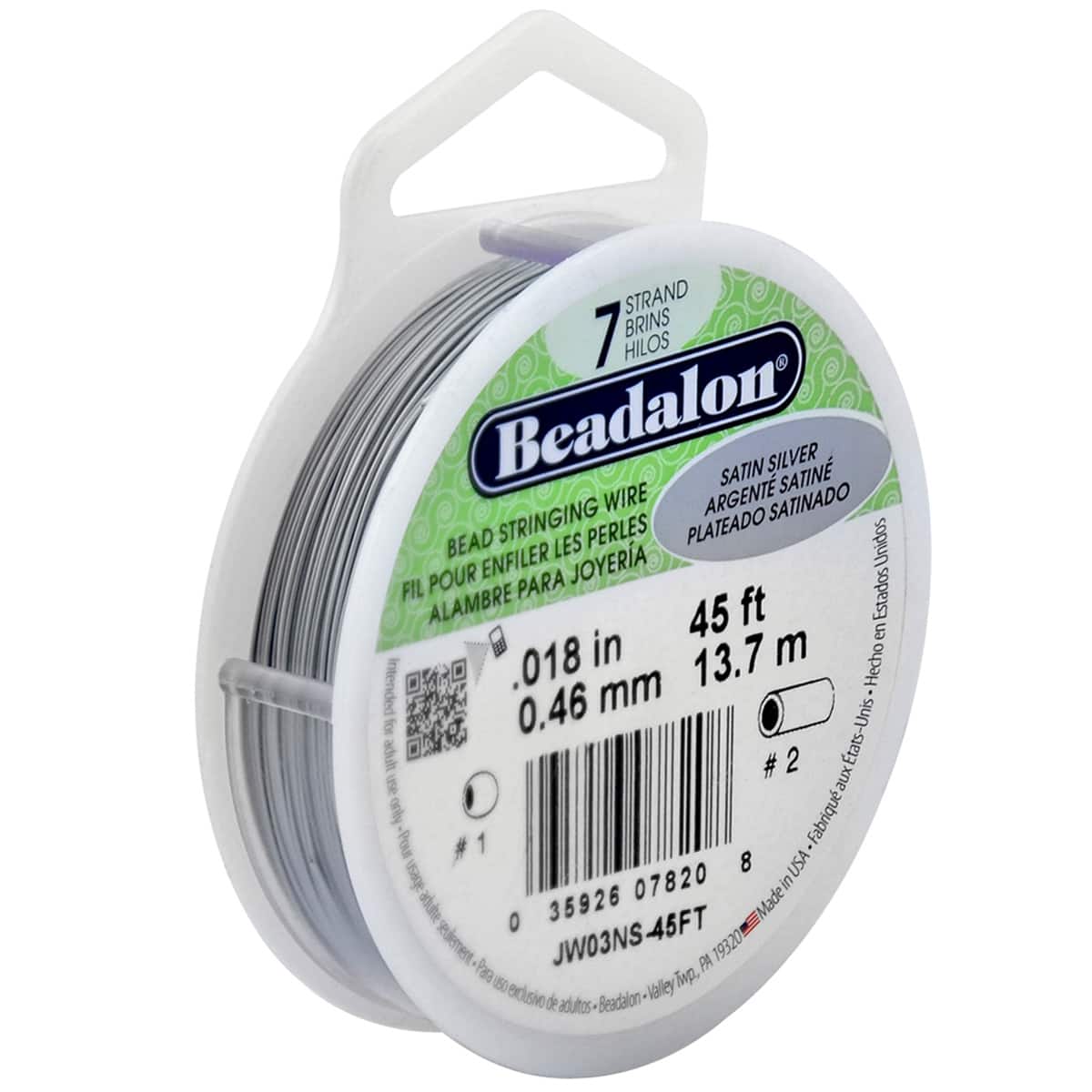 12 Pack: Beadalon® 7 Strand Satin Silver Bead Stringing Wire