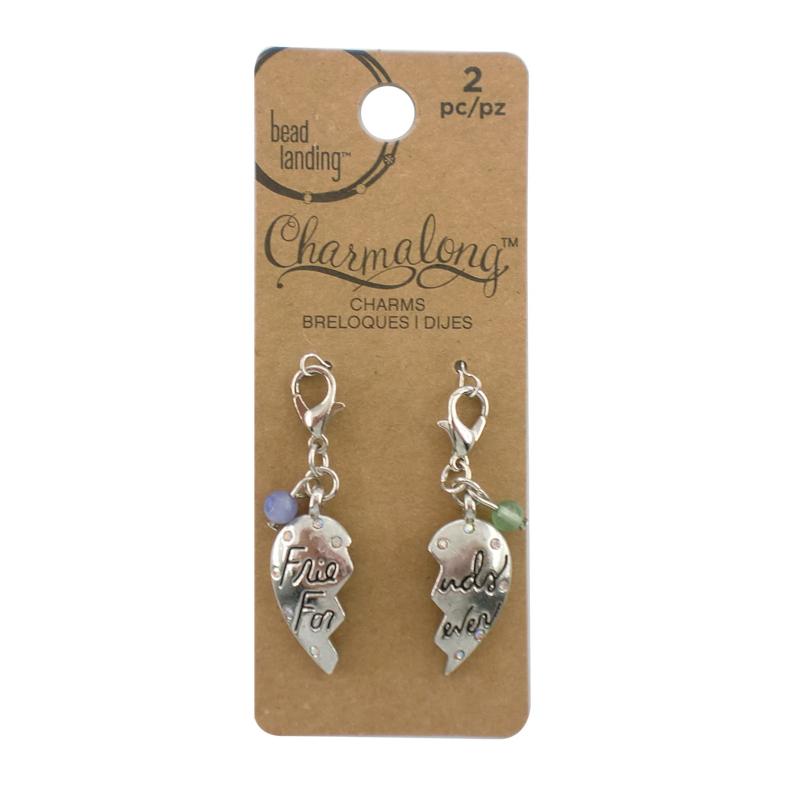 Charmalong&#x2122; Friends Forever Heart Charms by Bead Landing&#x2122;